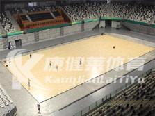 运动地板篮球场施工